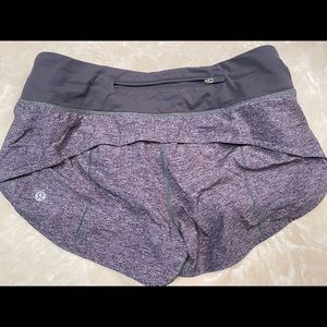 Charcoal Lululemon Speed up shorts 4